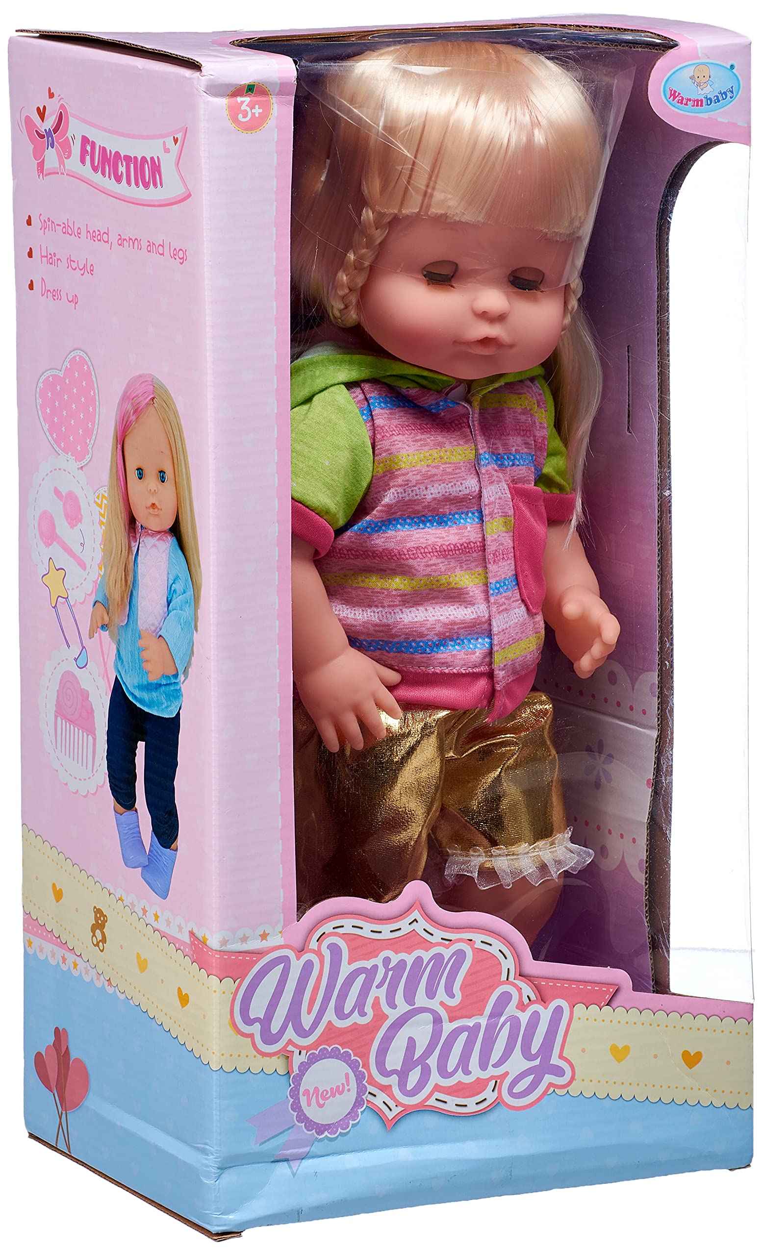 Baby doll with bride dress -casual clothes rt05080-5 - Safqqa Egypt