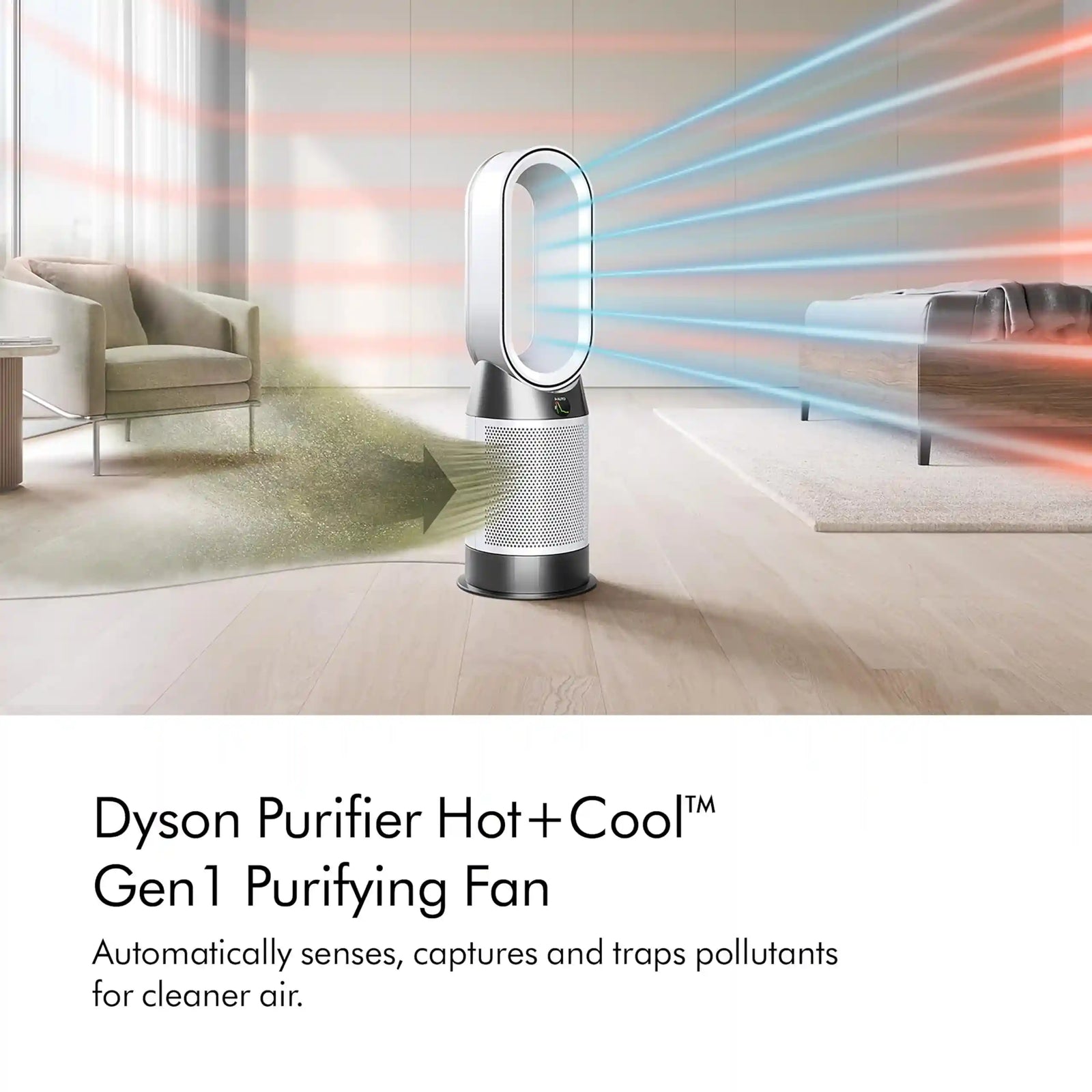 Dyson Purifier Hot+Cool™ Gen1 HP10 Heater & Air Purifier – White (Model 454856-01) – Without Box - Safqqa Egypt
