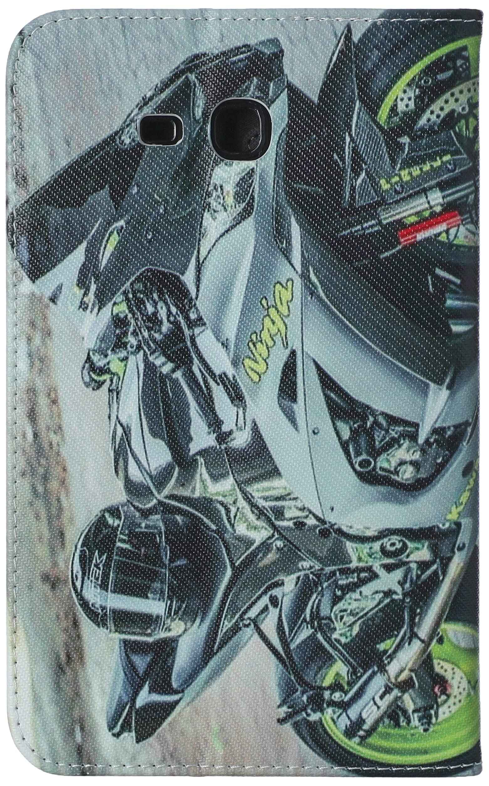 Fashion Case 360 Degree Full Protection Printed Leather Tablet Case for Samsung Galaxy Tab 3 Lite, 7 inches - Multi Color - Safqqa Egypt