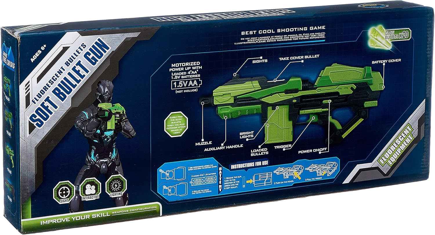 Feng Jia Fluorescent Shooting Gun Toy - Safqqa Egypt