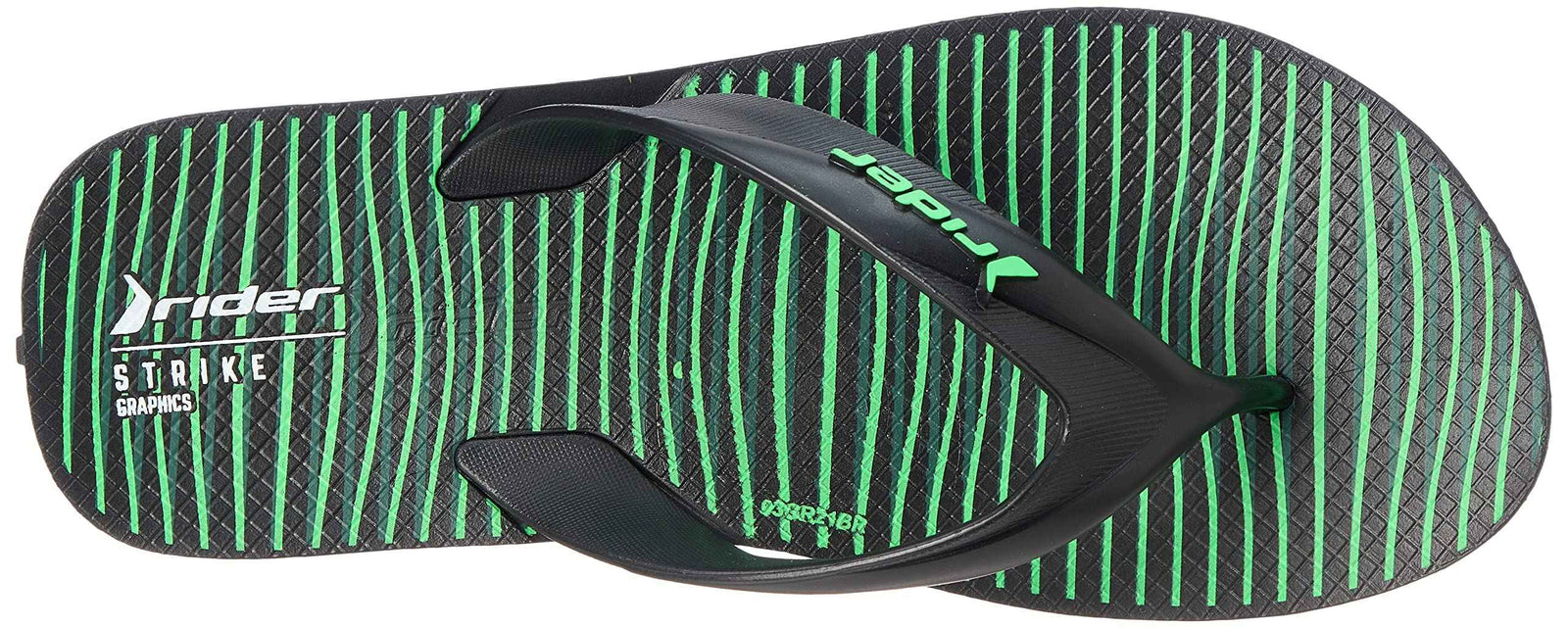 Rider Flip-Flop - Black/Black/Green - Safqqa Egypt