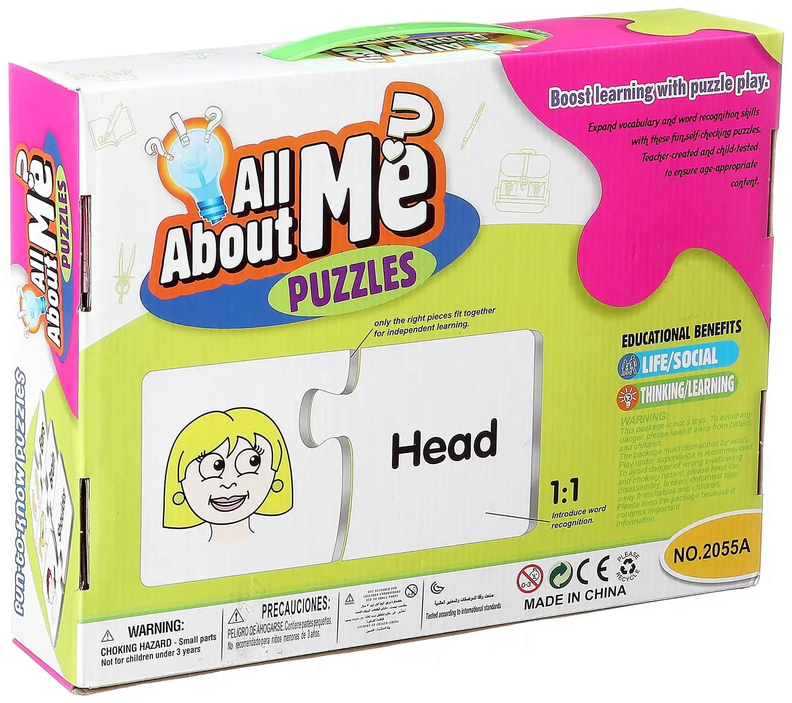 2055A English Body Parts Puzzle for Kids - 30 Pieces - Safqqa Egypt