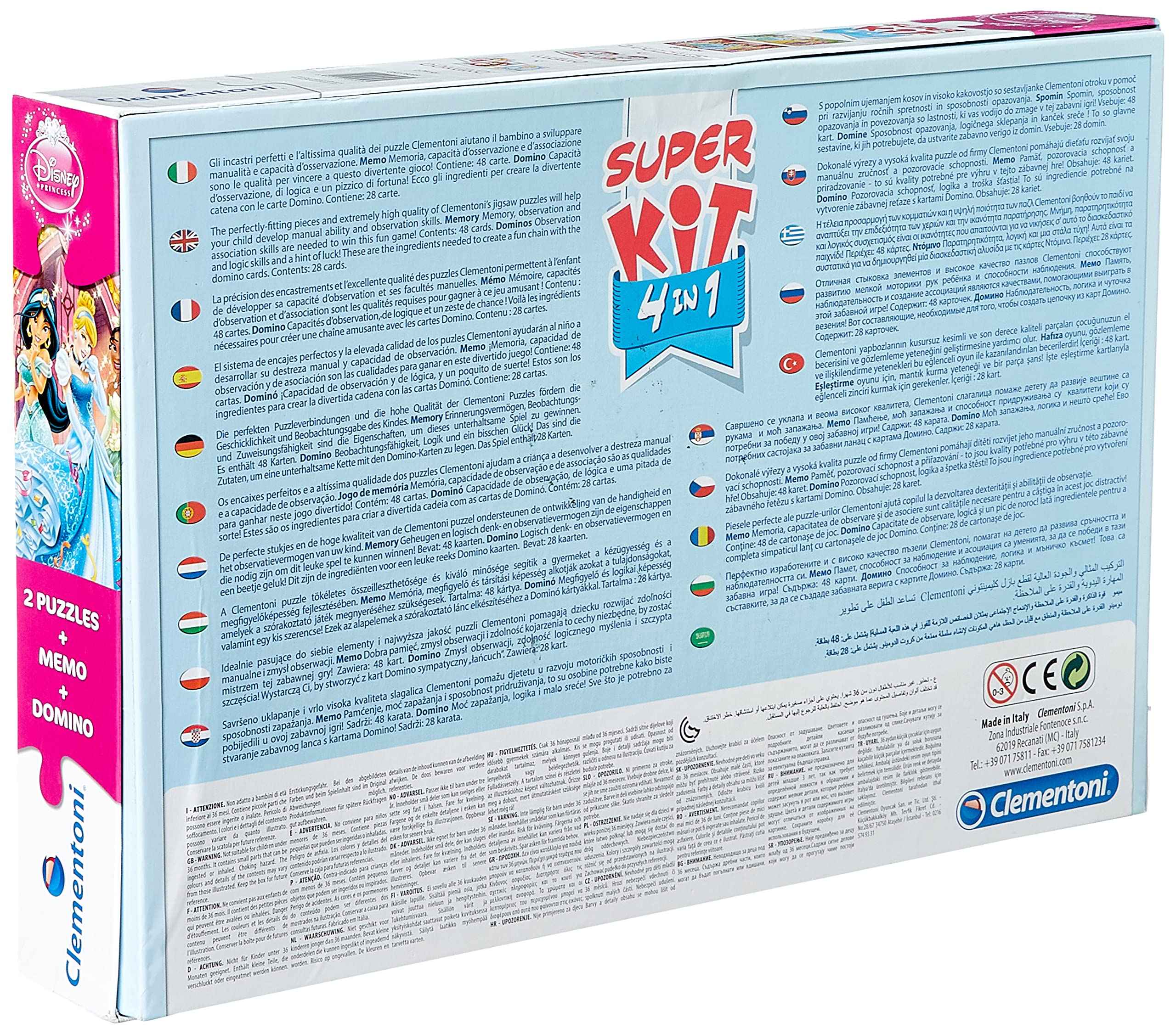 Clementoni Princess 4 In 1 Game - Safqqa Egypt