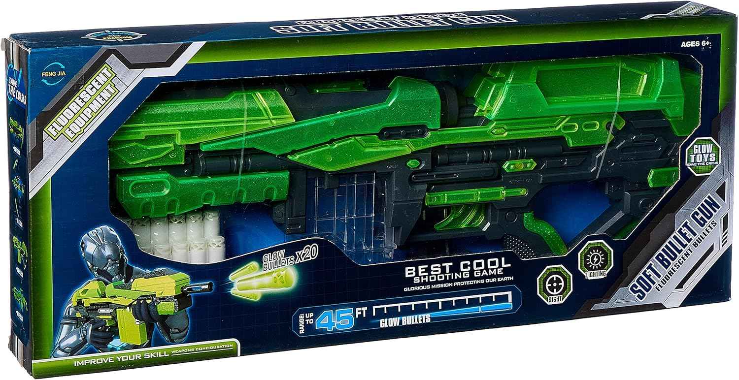 Feng Jia Fluorescent Shooting Gun Toy - Safqqa Egypt