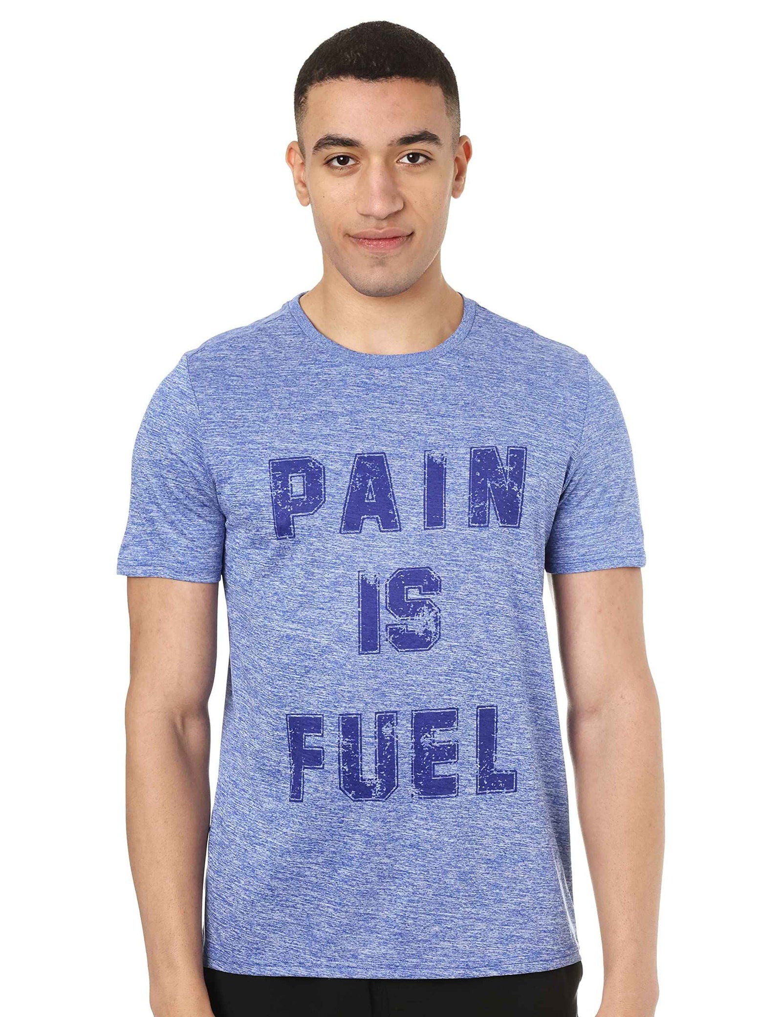 Magma Printed Round Neck Short Sleeves Regular-Fit Sports T-Shirt for Men - Safqqa Egypt