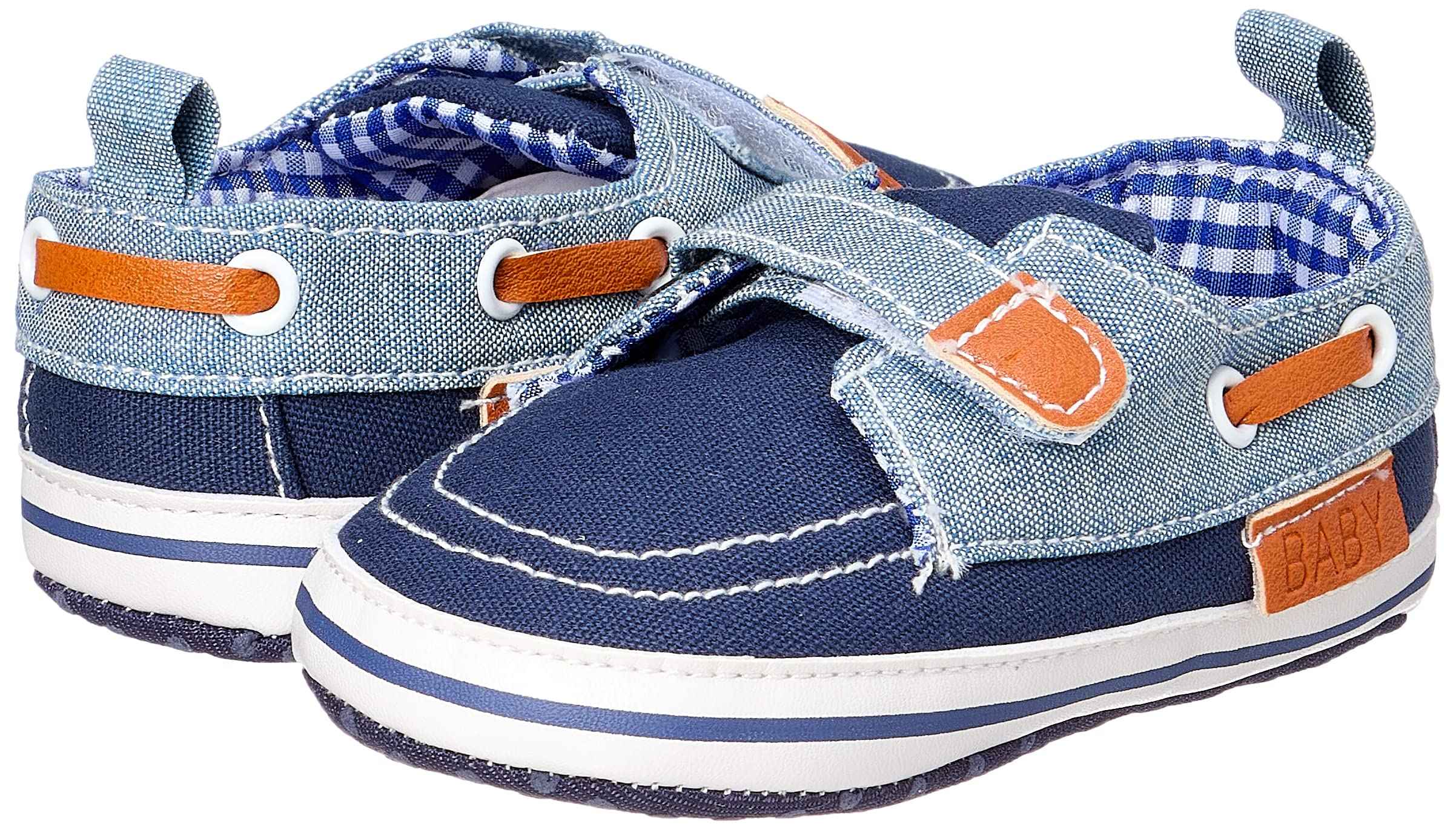 Mix & Max Canvas Velcro-Strap Shoes for Boys - Blue - Safqqa Egypt