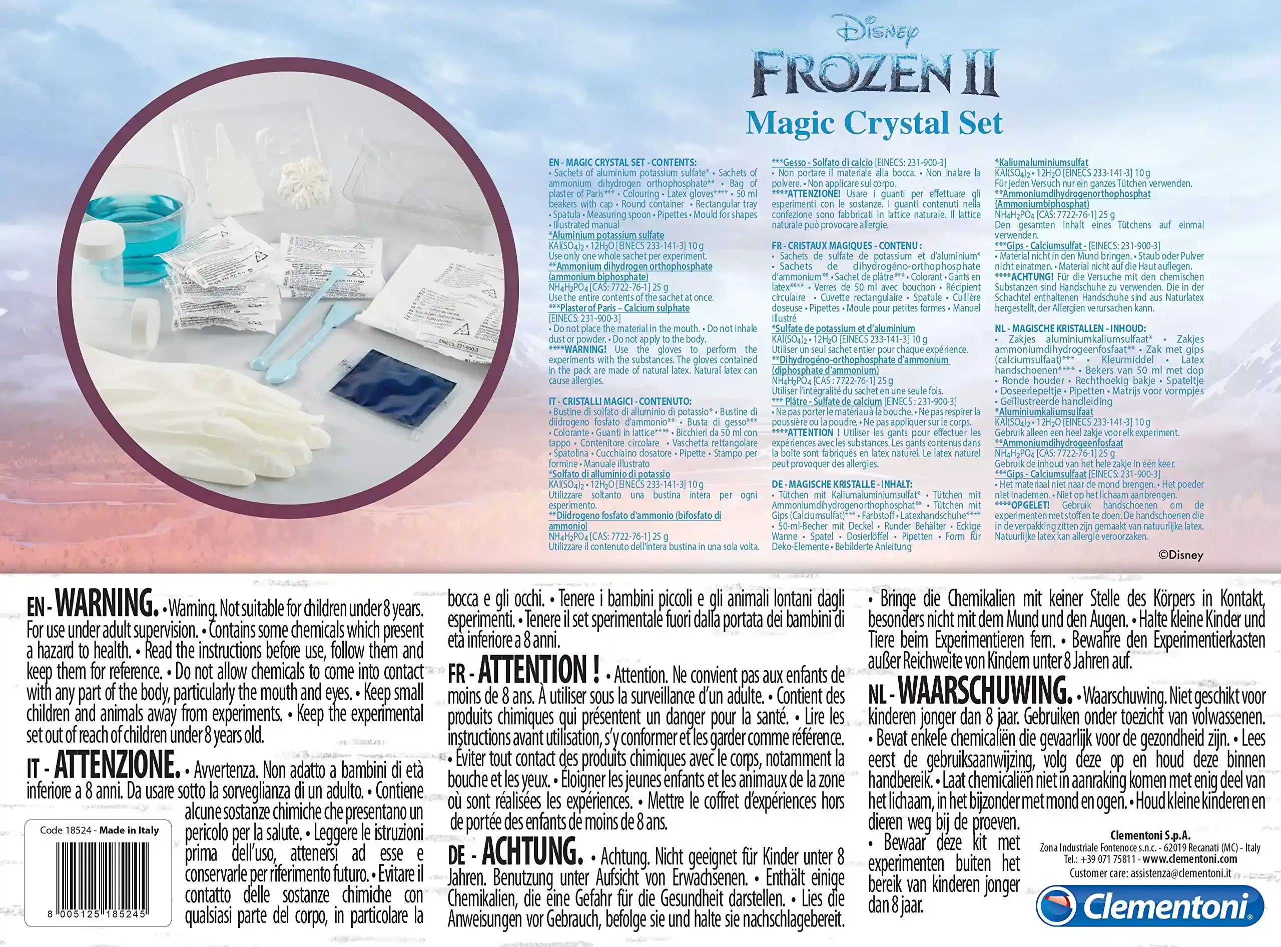 Clementoni 18524 Disney Frozen 2 - Magic Crystal Set, Multi-Colour - Safqqa Egypt