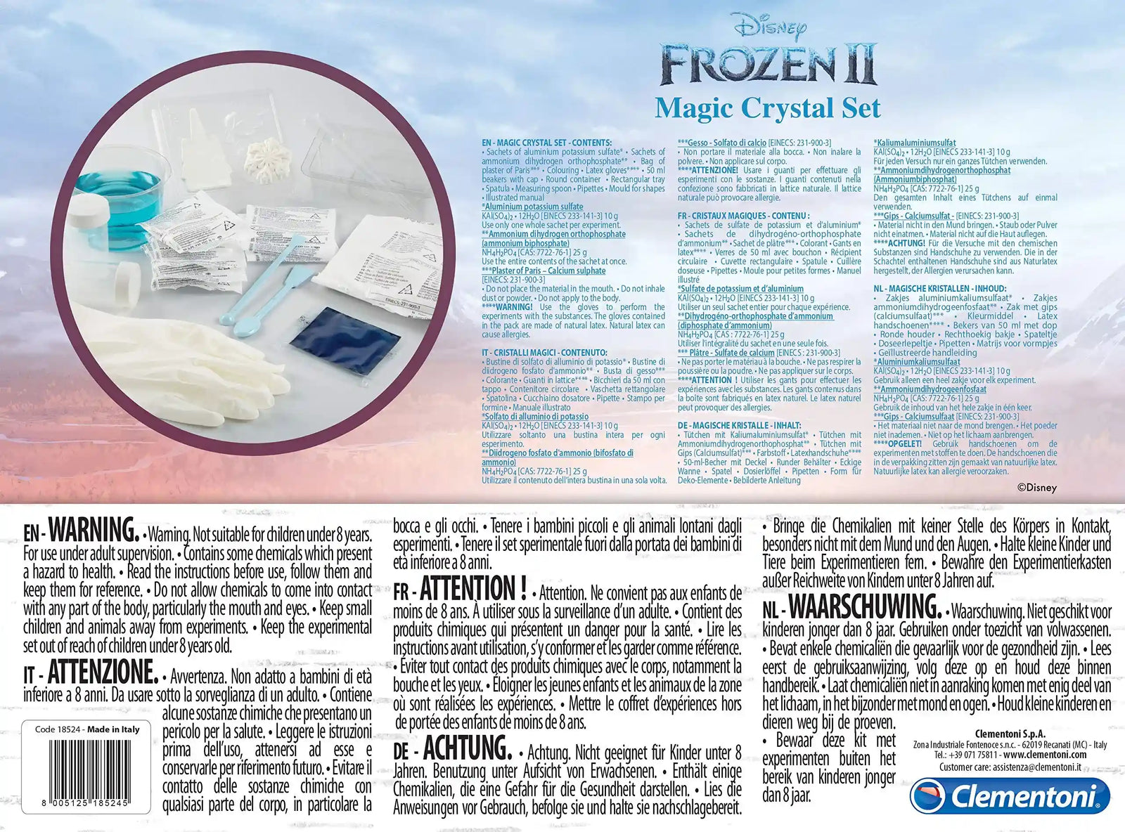 Clementoni 18524 Disney Frozen 2 - Magic Crystal Set, Multi-Colour - Safqqa Egypt
