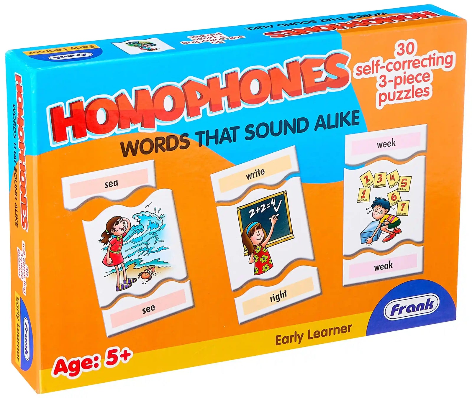 Homophones Words That Sound Alike 30 self correcting3 pcs Puzzel +5y - Safqqa Egypt