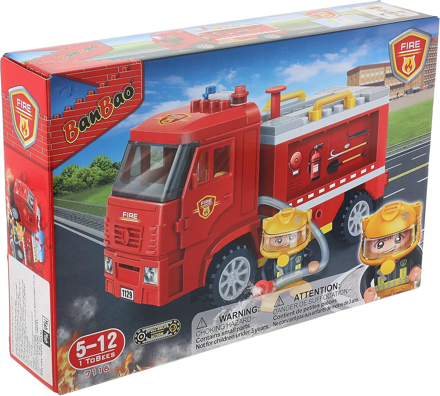 BanBao - Fire Series - Fire Truck (126 Pieces) - Safqqa Egypt