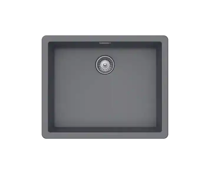 BROOKLYN N-100L Kitchen Sink – Single Bowl | 60 cm Cabinet | Topmount/Undermount Installation - Safqqa Egypt