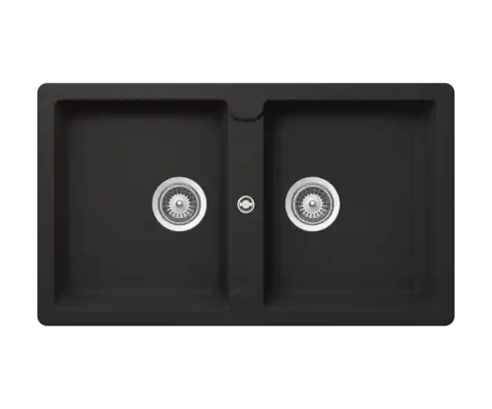 Element N-200 Kitchen Sink – Double Bowl | 90 cm Cabinet | Topmount/Undermount Installation - Safqqa Egypt