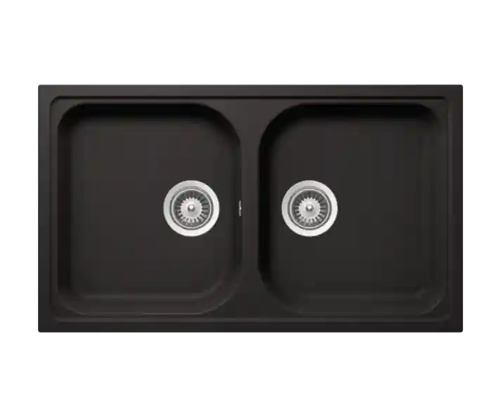Formhaus N-200 Kitchen Sink – Double Bowl | 90 cm Cabinet | Topmount/Undermount Installation - Safqqa Egypt