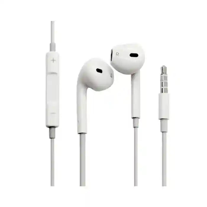 Redmi KX 3382 Half In-Ear Headphone with Mic, 3.5mm Sports Hands-Free for All Mobiles - White - Safqqa Egypt
