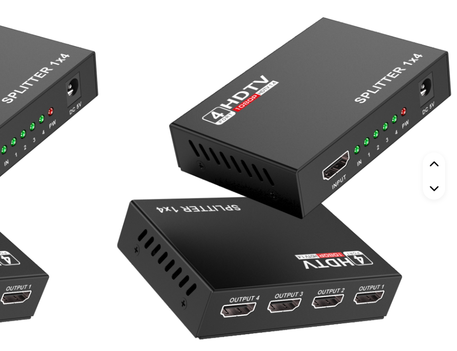 OEM 4-Port Full HD 3D HDMI Splitter – 1 Input to 4 Outputs, Multi-Display Mirror & Duplicate Screen Adapter for HDTV