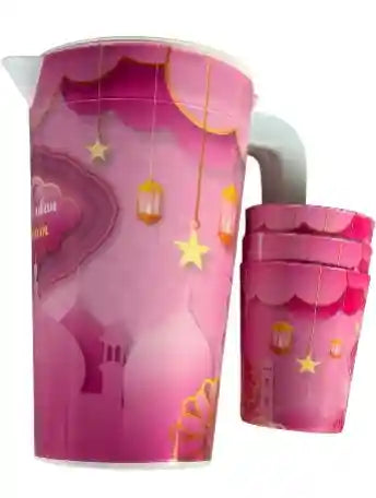 Pitcher with 3 Cups - Safqqa Egypt