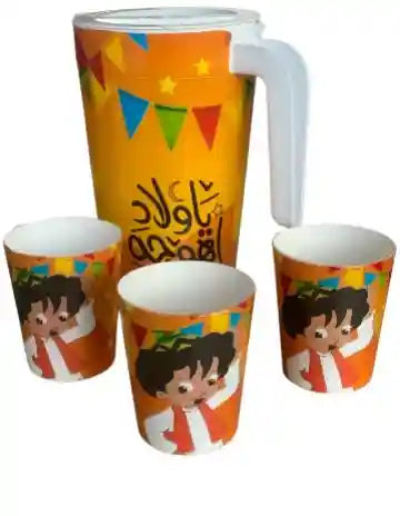 Pitcher with 3 Cups - Safqqa Egypt