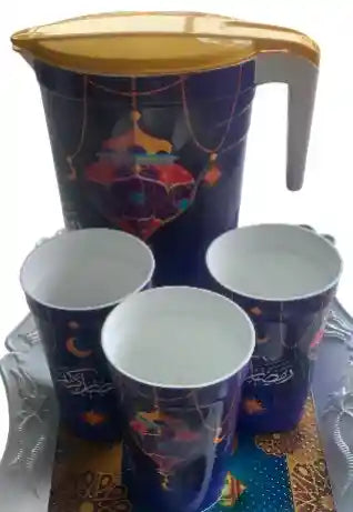 Pitcher with 3 Cups - Safqqa Egypt