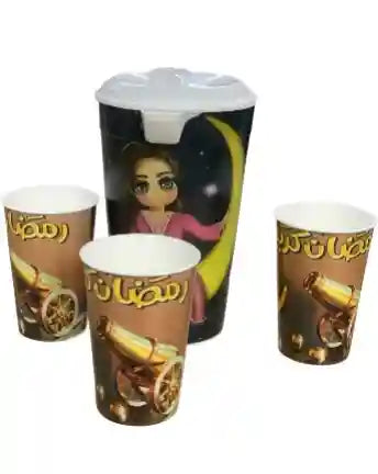 Pitcher with 3 Cups - Safqqa Egypt