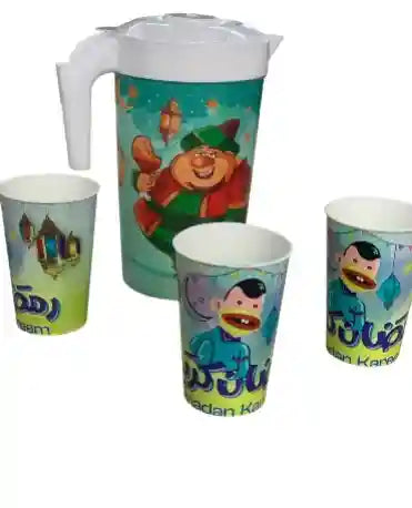 Pitcher with 3 Cups - Safqqa Egypt