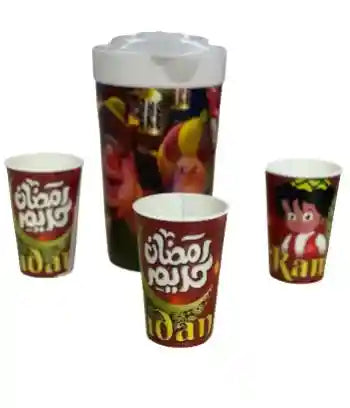 Pitcher with 3 Cups - Safqqa Egypt