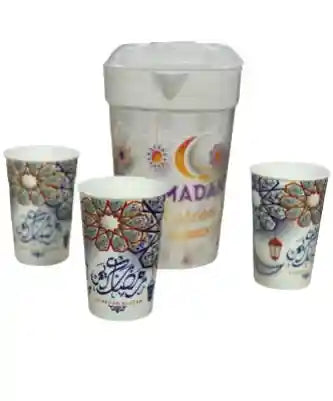 Pitcher with 3 Cups - Safqqa Egypt