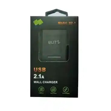 BLITZ U2-1 Wall Charger – 5V/2.1A Fast Charging Adapter with CE Certification, 1-Year Warranty - Safqqa Egypt