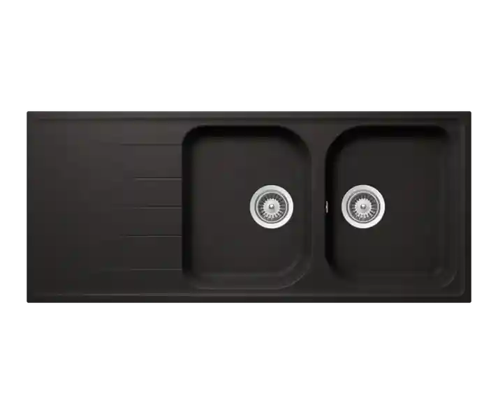 Viola D-200 Double Bowl Kitchen Sink – For 80 cm Cabinet - Safqqa Egypt