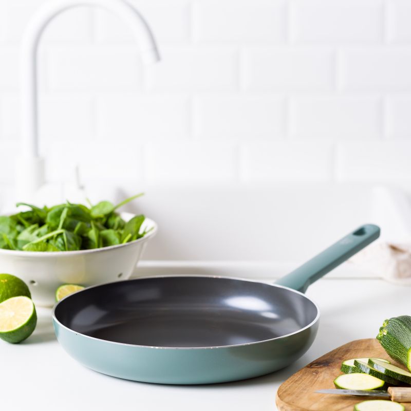 GreenChef Frying Pan Tones Smokey Blue - Ceramic Non-Stick - Safqqa Egypt