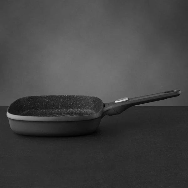 BergHOFF Grill Pan With Detachable Handle Grey 24 cm - Gem - Safqqa Egypt