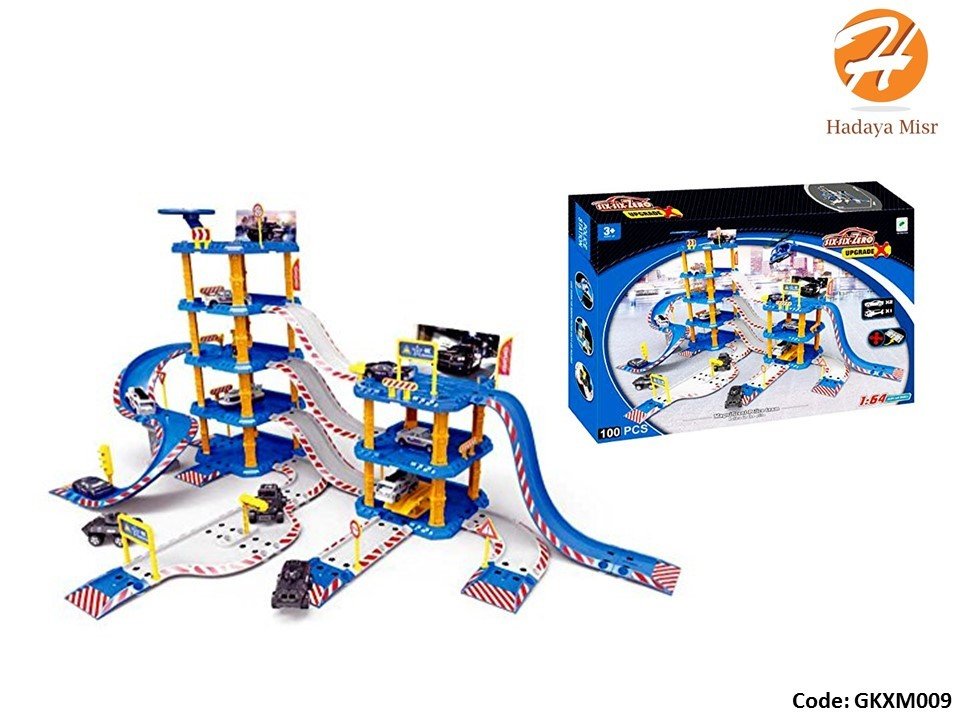100-Piece Car Garage Playset for Kids – Interactive Toy with Vehicles and Accessories