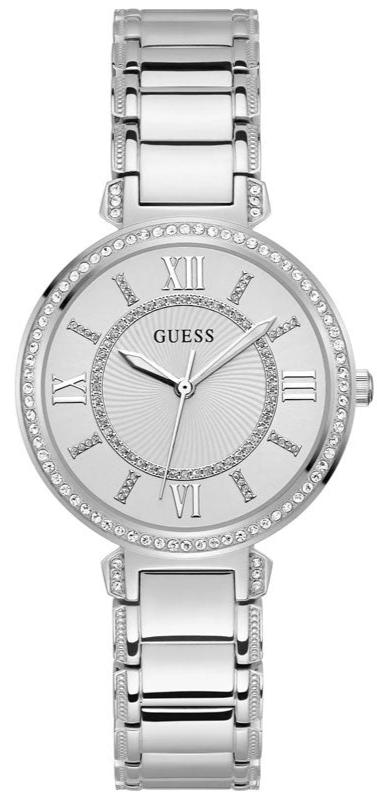GUESS Montage Women’s Quartz Watch – Silver Dial & Stainless Steel Strap