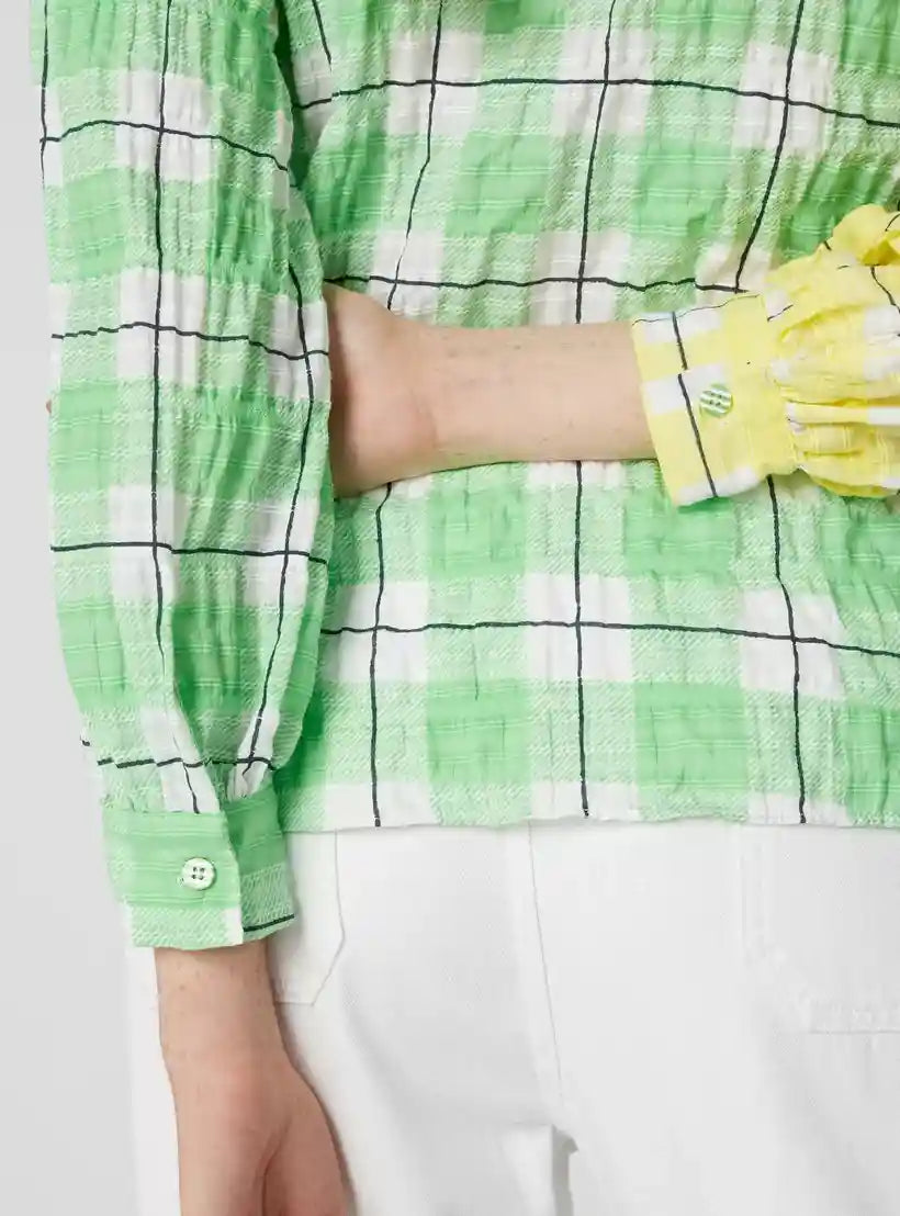 Chequered Shirt with Long Sleeves - Safqqa Egypt