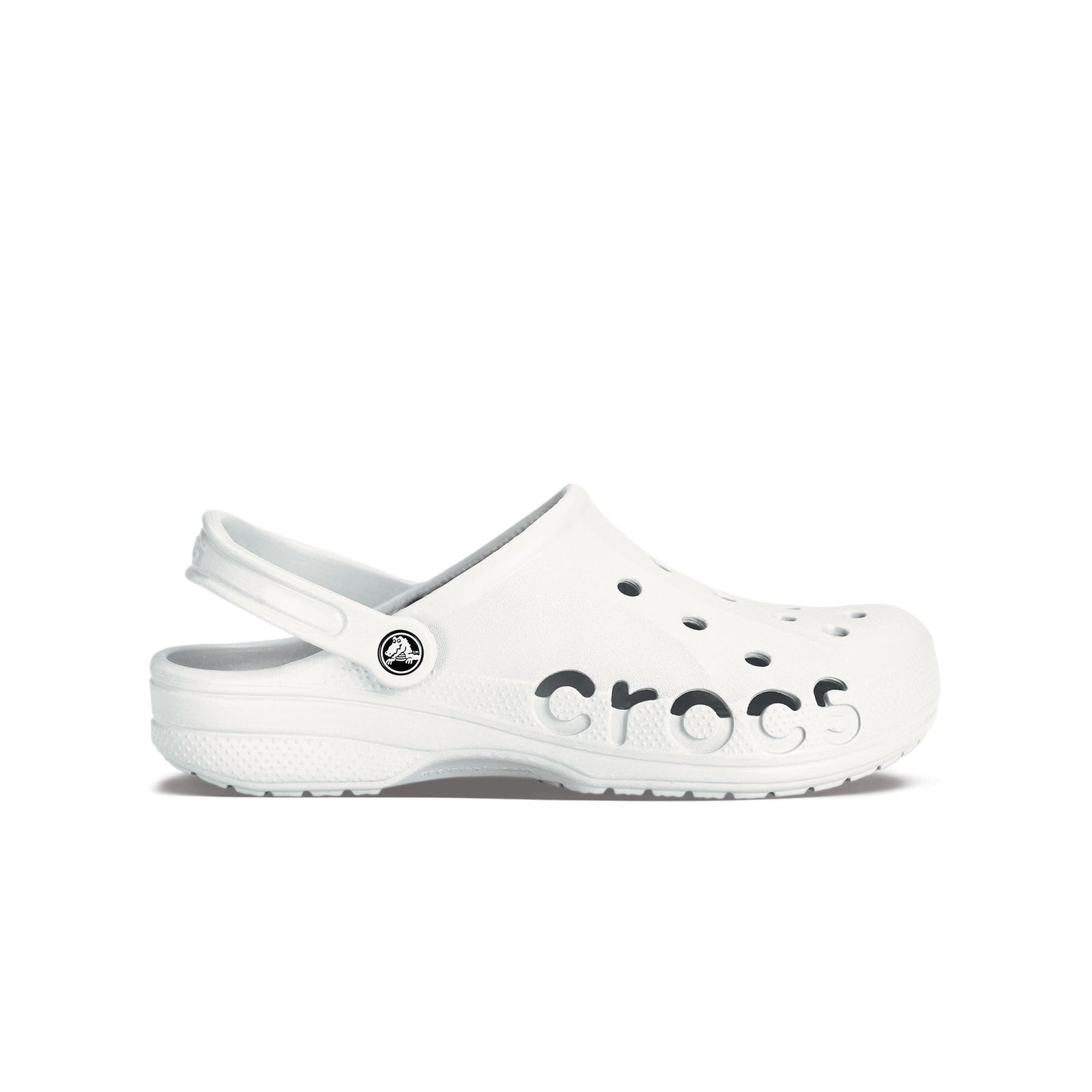 شبشب من Crocs بلون أبيض للجنسين هو حذاء مريح وخفيف الوزن مصمم للاستخدام اليومي