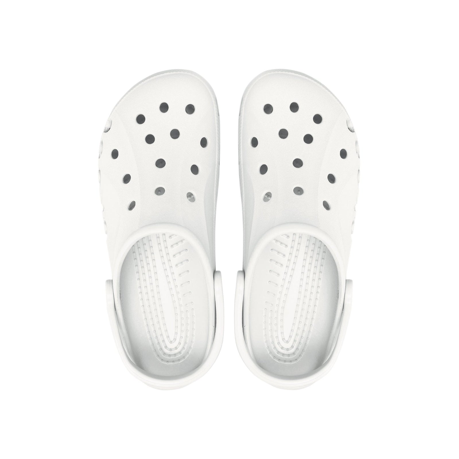 شبشب من Crocs بلون أبيض للجنسين هو حذاء مريح وخفيف الوزن مصمم للاستخدام اليومي