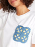 Crochet Pocket Accented T-shirt with Crew Neck and Short Sleeves - Safqqa Egypt