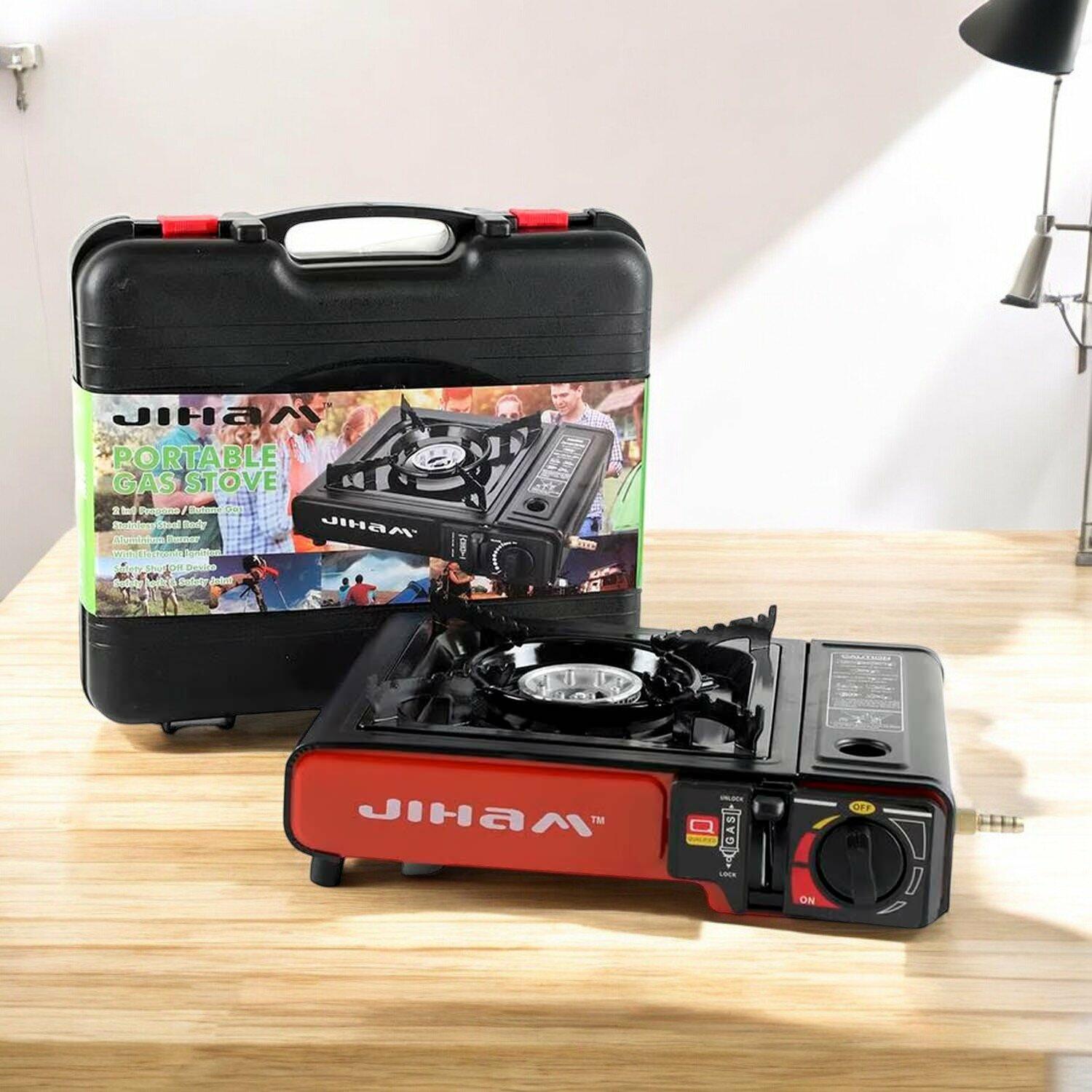 موقد غازي محمول، حل عملي ومريح للطهي، مثالي للأنشطة الخارجية، التخييم، أو الاستخدام في حالات الطوارئ.