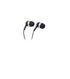 Maxell KX 2507 Stereo Earbuds Headphones with Mic and AUX Plug, Cord Length 1.2 Meters - Black