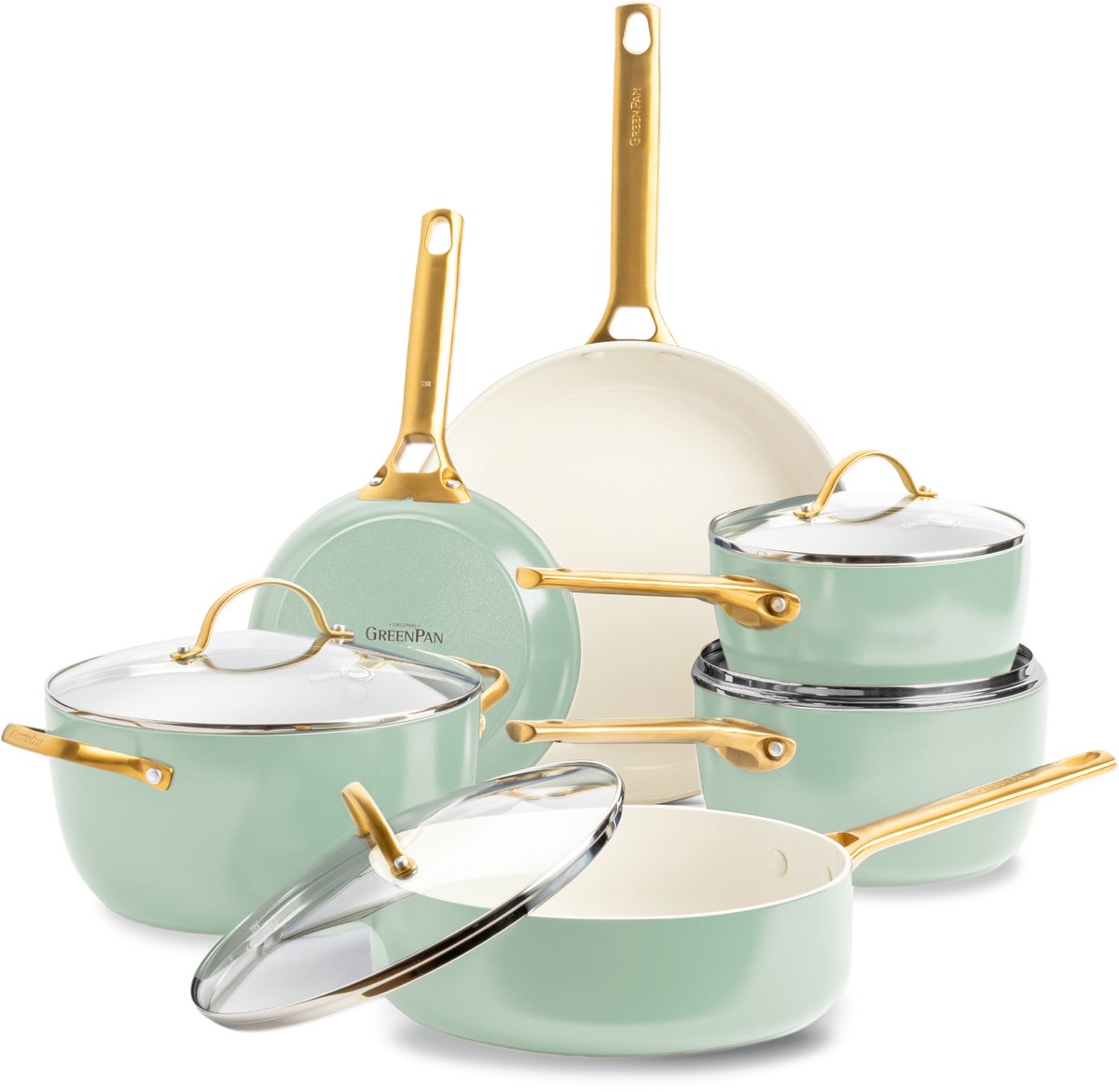 GreenPan Set GreenPan Padova Reserve With Ceramic Non-stick Coating (10-delig) - Safqqa Egypt