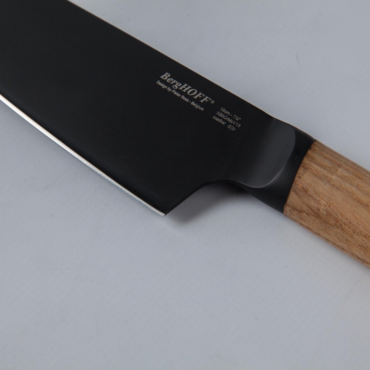 BergHOFF Ron Chef's Knife - Wooden Handle - Stainless Steel - 19cm - Safqqa Egypt