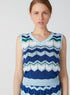 ELLE Printed Sleeveless Top in Slim Fit with V-Neck - Safqqa Egypt