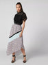 ELLE Printed Skirt with Asymmetric Hem and Elasticised Waistband - Safqqa Egypt