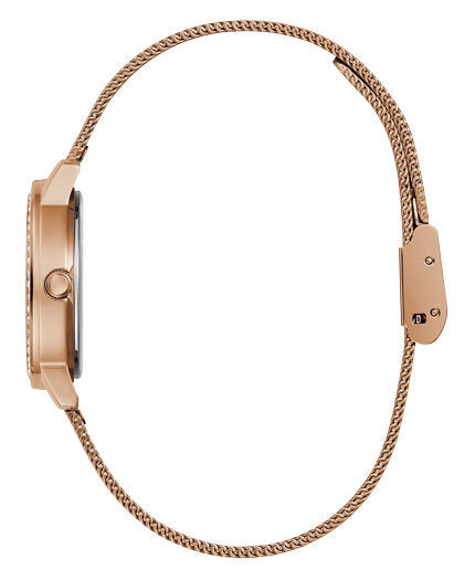 Guess Ladies  Analog Watch with White Dial and Stainless Steel Strap