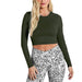 Sportswear- Crop Sport Top Long Sleeves
