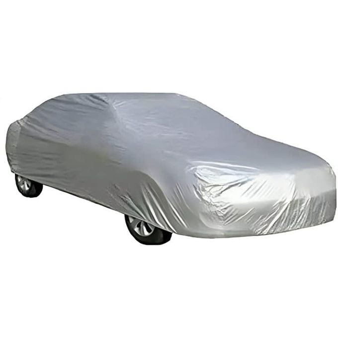 Generic Waterproof sun and dust proof quilted double layer car cover Silver