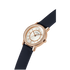 Guess Ladies Round Watch with Navy Silicone Strap