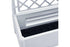 Stefanplast 80 L Outdoor Rectangular Planter Box with Trellis – White Wood-Effect