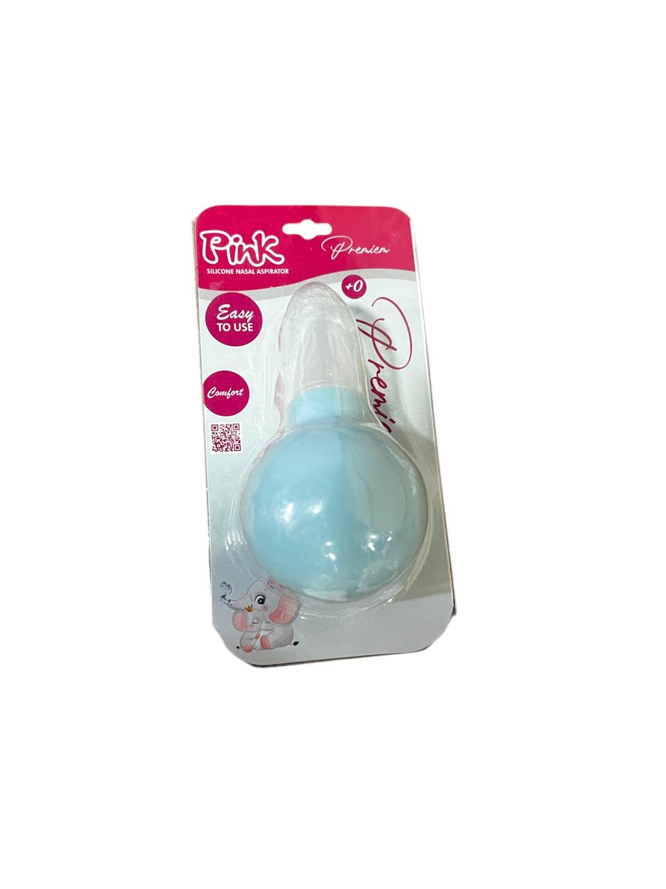 Pink silicone nasal aspirator For Baby - Safqqa