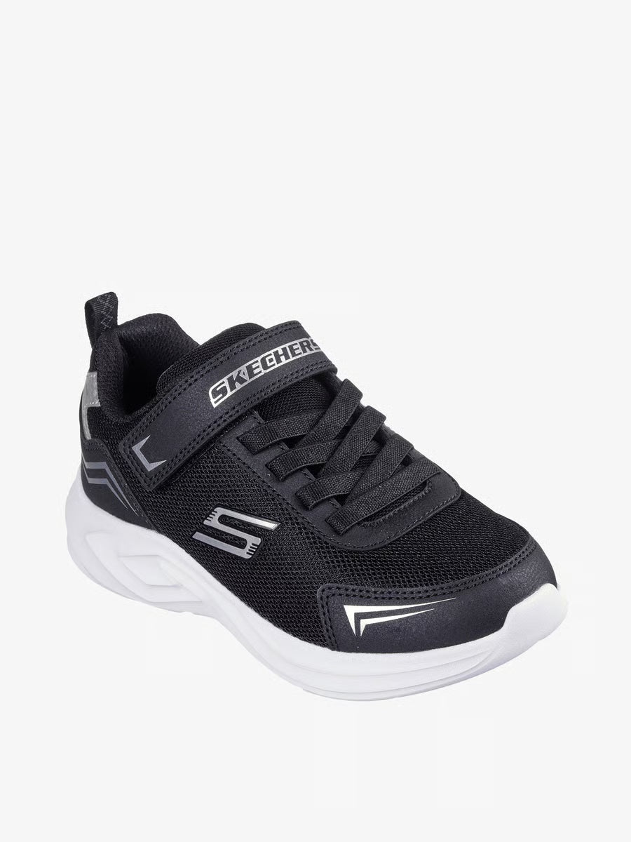 Skechers Boys' Velcro Strap Athletic Shoes,Cushioned insole for added support.