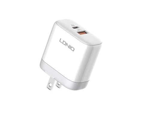 Ldnio Fast Charger Dual Usb Ports With Type-C-Type-C Cable• Suitable for home, office, and travel charging needs - Safqqa